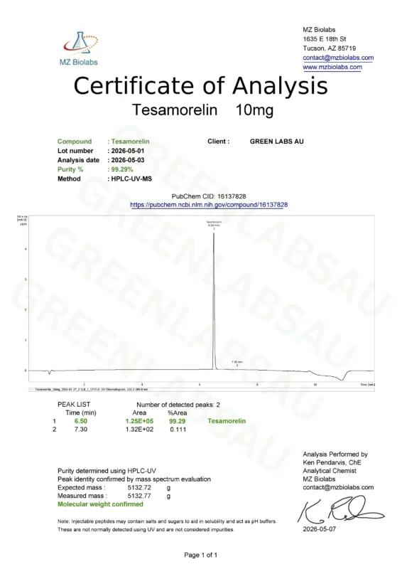 Tesamorelin